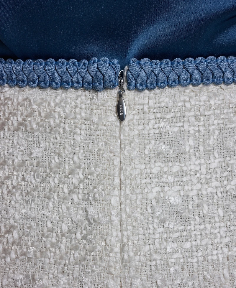 Bcbg Women's Denim Braid Knee Length Skirt