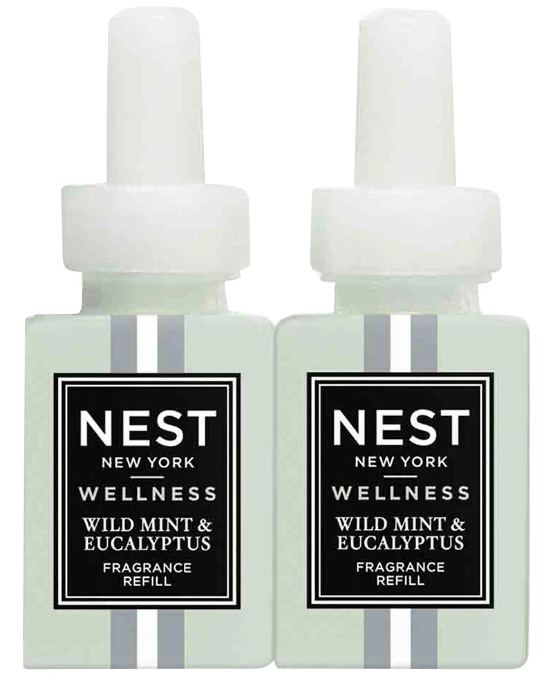 Nest New York Pura Smart Home Fragrance Wild Mint Diffuser Refill Duo Set