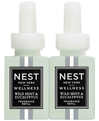Nest New York Pura Smart Home Fragrance Wild Mint Diffuser Refill Duo Set