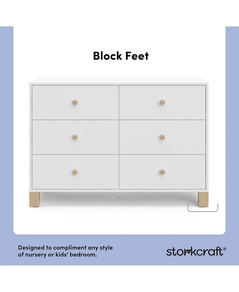 Storkcraft California 6-Drawer Double Dresser