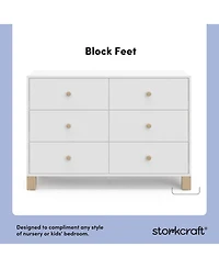 Storkcraft California 6-Drawer Double Dresser