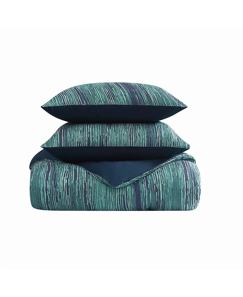 Vince Camuto Linework Stripe 3-Pc. Comforter Set