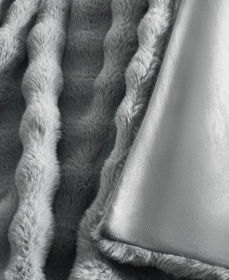Frye Bubble Rabbit Faux Fur Throw, 50" x 70"