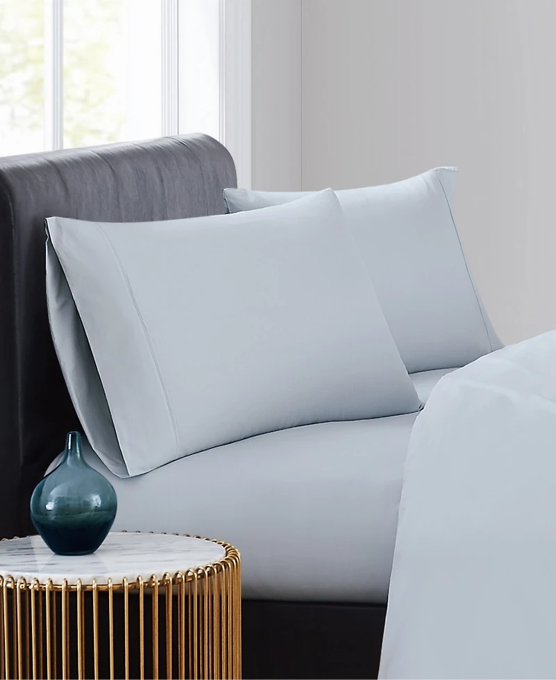 Vince Camuto Classic Percale 400 Thread Count Pillowcase Pair