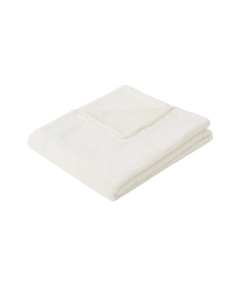 Vince Camuto Soft Faux Fur Throw in Gift Box, 60" x 70"