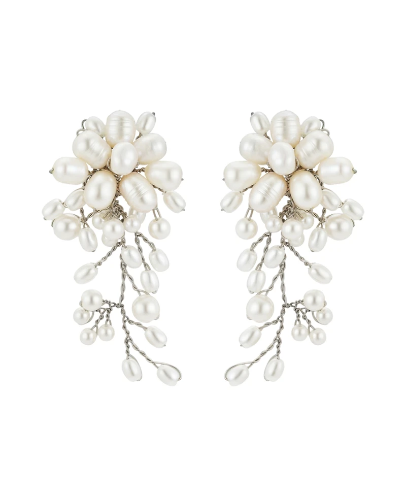 Untamed Petals Moore Freshwater Pearl Earrings