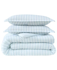 Laura Ashley Dilly Dally Stripe 3-Pc. Comforter Set, King