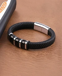 Rhona Sutton Men's Imperium Leather & Stainless Steel Bracelet