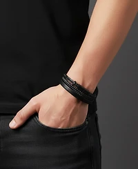 Rhona Sutton Men's Ardent Leather & Stainless Steel Bracelet