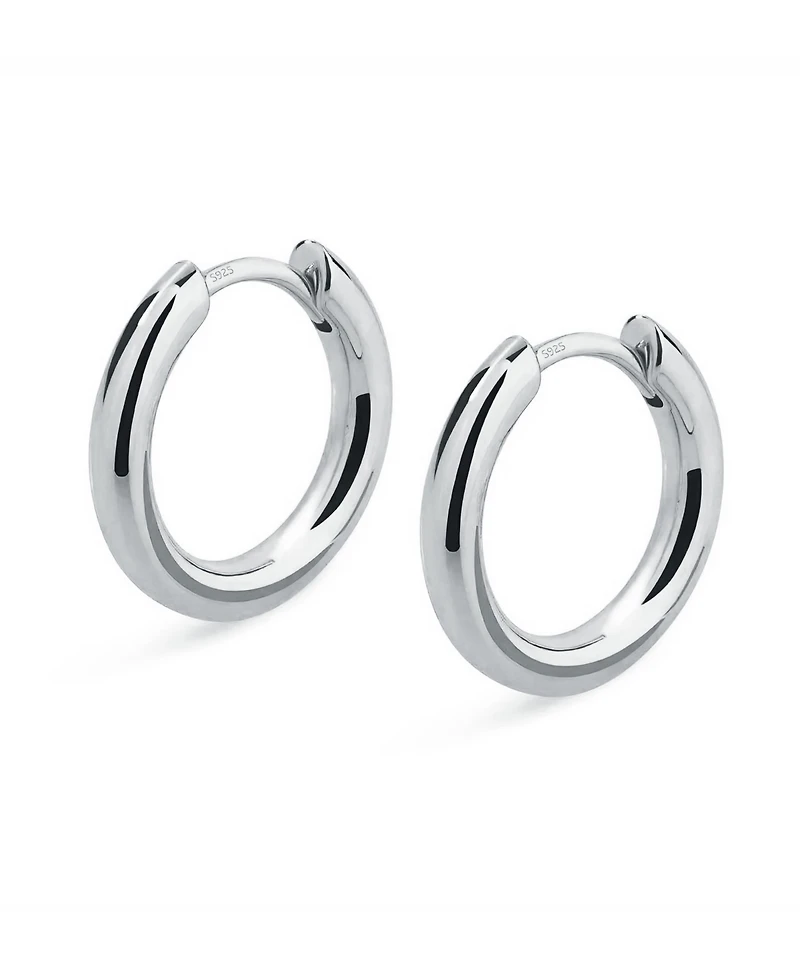 Rhona Sutton Men's Classic Hoop Earrings in Sterling Silver