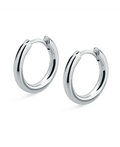 Rhona Sutton Men's Classic Hoop Earrings in Sterling Silver