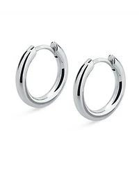 Rhona Sutton Men's Classic Hoop Earrings in Sterling Silver