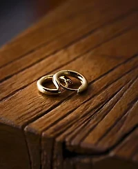 Rhona Sutton Men's Classic Hoop Earrings in 14k Gold Plated