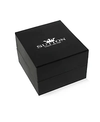 Rhona Sutton Men's Noble Black Stud Earrings in Sterling Silver