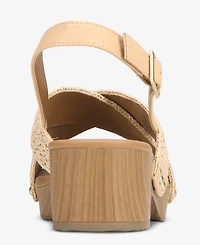Style & Co Women's Devynn X-Band Raffia Round Toe Sandals, Macy's Exclusive