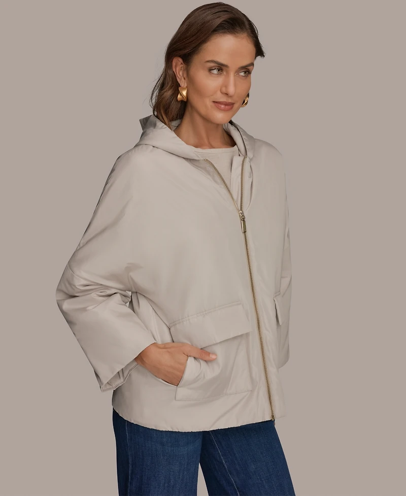 Donna Karan Weekend Women's Zip-Up Hooded Jacket