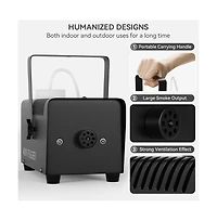 Artudatech 400W Mini Fog Machine with Wireless Remote & 6000 cu ft/min Output, Perfect for Home Parties