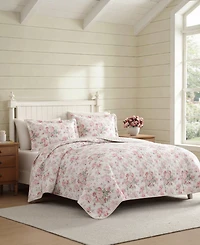 Laura Ashley Rosemoore Reversible -Pc. Quilt Set