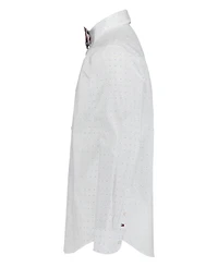 Tommy Hilfiger Boys' 8-20 Long-Sleeve Geo Dot Dress Shirt with Bow Tie