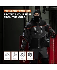RefrigiWear Men's PolarForce Insulated Jacket - Ultra-Warm, Waterproof, Heavy-Duty Work Coat for Extreme Cold