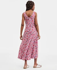 Liverpool Los Angeles Women's Sleeveless Ruffle-Front Maxi Dress