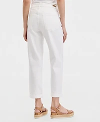 Liverpool Los Angeles Women's Rolled-Cuff Keeper Boyfriend Cropped Jeans