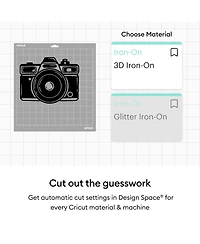 Cricut 3D Iron-On, Bold Sampler 12 in x 12 in (5 ct)