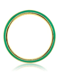 Macy's Cubic Zirconia Eternity Ring 14k Yellow Gold Over Sterling Silver