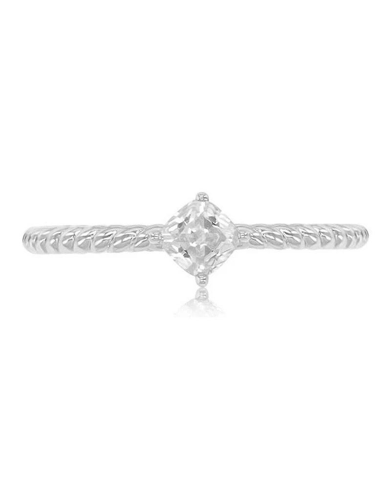 Macy's Black Cubic Zirconia Heart, Flower & Cushion Cut Ring 14k Yellow Gold Over Sterling Silver