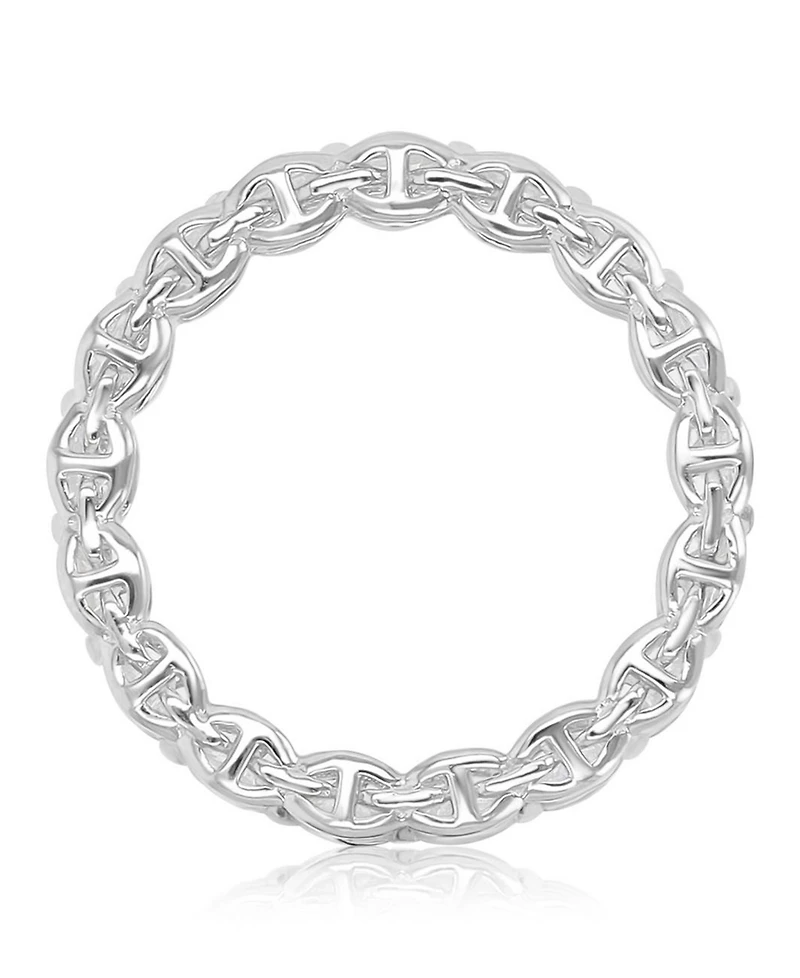 Macy's Cubic Zirconia Eternity Ring in Rhodium Over Sterling Silver