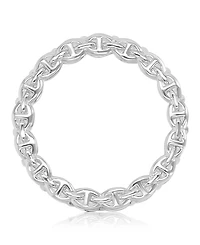 Macy's Cubic Zirconia Eternity Ring in Rhodium Over Sterling Silver