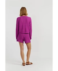 Chinti & Parker Women's Cotton Crochet Shorts