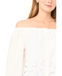 Vince Camuto Women's Off-The-Shoulder Button Blouse