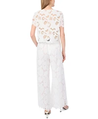 Vince Camuto Women's Wide-Leg Pull-On Lace Pants