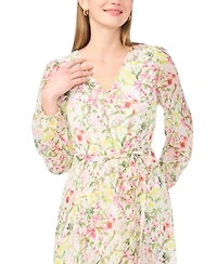 Vince Camuto Women's V-Neck Wrap Front Maxi Dress