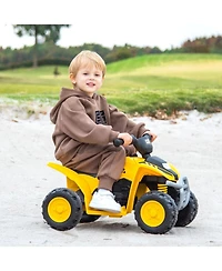 Mecale 6V Kids Ride on Atv Cat-Licensed with Horn Sound for 18-36 Months Old.