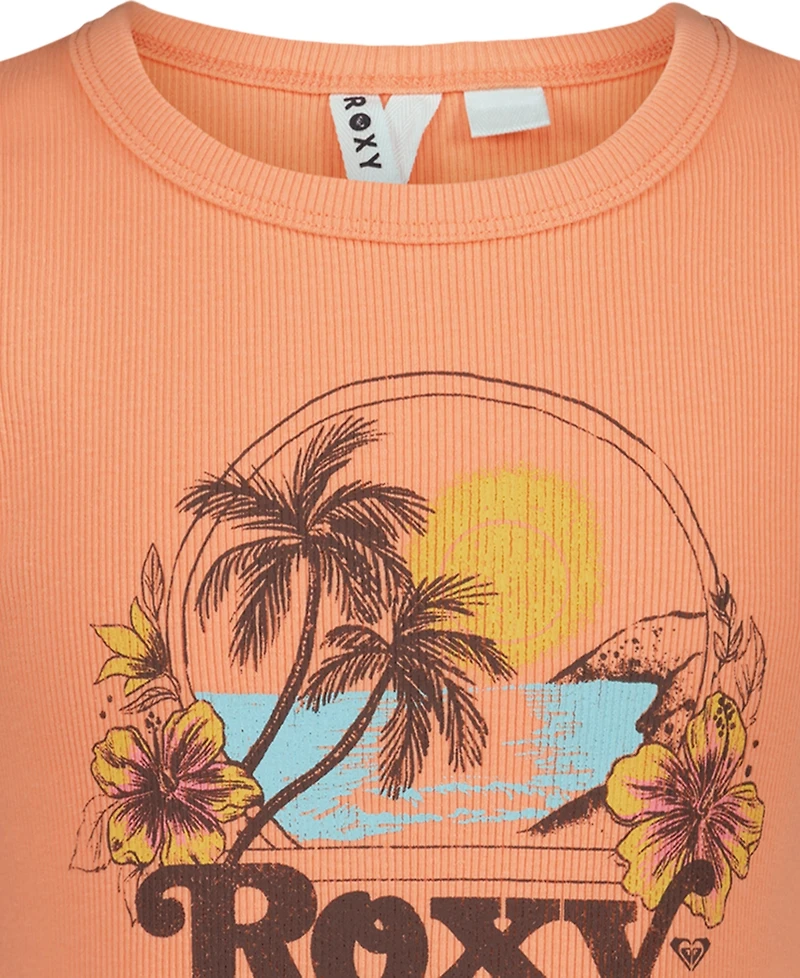 Roxy Girls' 7-16 Crewneck Sleeveless Tank Top