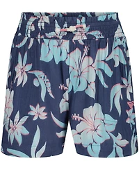 Roxy Girls' 7-16 Smocked Elastic Waistband Shorts