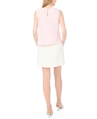 Vince Camuto Women's Sleeveless Crewneck Blouse