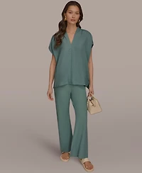 Donna Karan Weekend Women's V-Neck Top