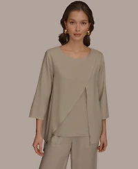 Donna Karan Weekend Women's Boat Neck Blouse