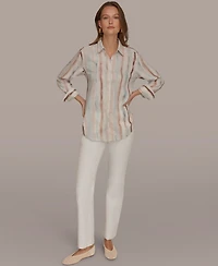 Donna Karan Weekend Women's Long-Sleeve Button-Down Shirt
