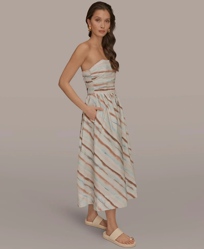 Donna Karan Weekend Women's Strapless Midi Dress