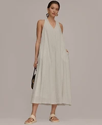 Donna Karan Weekend Women's V-Neck Midi Dress