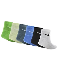 Nike Boys' 5-7 Swoosh Logo Ankle Socks, 6-Pack