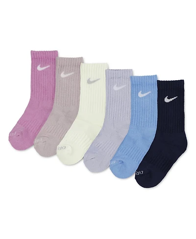 Nike Boys' 4-5 Performance Crew Socks, 6-Pack
