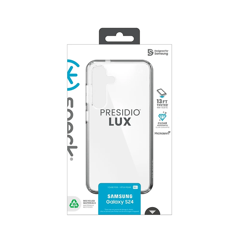 Speck Presidio Perfect Clear Case for Samsung Galaxy S24