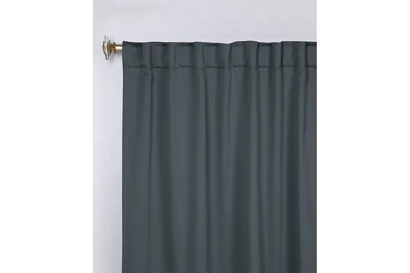 Superior Solid Classic Modern Blackout Curtain Set ,26" x 63" (Set of 2)