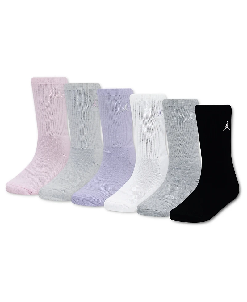 Jordan Boys' 7-11 Everyday Crew Socks, 6-Pack