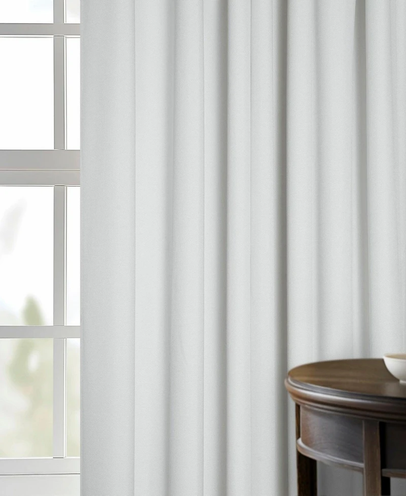 Half Price Drapes French Pleat Performance Linen Hotel Blackout Curtain